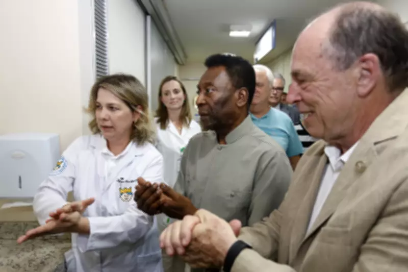 Vídeo raro mostra Pelé ensinando a lavar as mãos em campanha de hospital de Curitiba