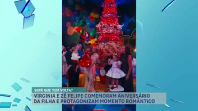 Virginia e Zé Felipe interagem em festa de 5 anos da filha; avô Leonardo é ausência notada