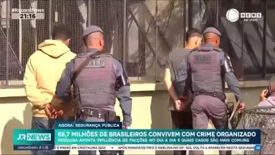68,7 milhões de brasileiros vivem sob influência do crime organizado