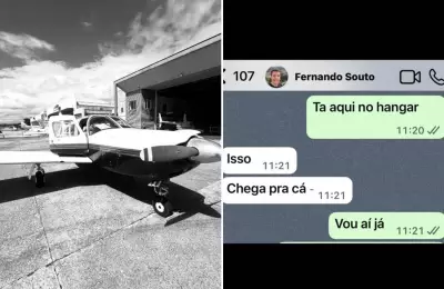 Amigo encontra piloto minutos antes de queda de avião em BH