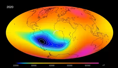 Anomalia Magnética do Atlântico Sul pode ter origem no Oceano Índico