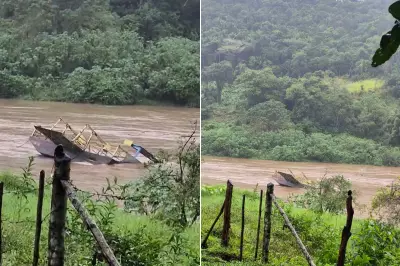 Balsa que liga quilombos é arrastada por correnteza após chuvas em Eldorado