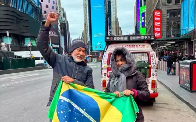 Casal de Brodowski viaja de Kombi rumo ao Alasca e chega à Times Square