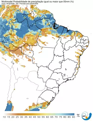 Ciclone extratropical traz ventos fortes e queda de temperatura no Brasil