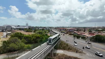 Governo divulga vídeo realista do VLT Aeroporto-Castelão em Fortaleza