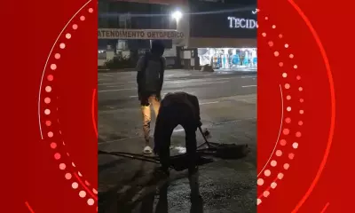 Grupo furta fiação subterrânea em Salvador ignorando gritos de moradores