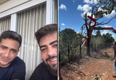 Henrique e Juliano postam vídeo após acidente de helicóptero no Tocantins