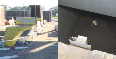 Homem cai em buraco de 5 metros em praça de pedágio desativada em Arapongas