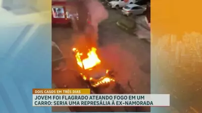 Homem de 21 anos é suspeito de incendiar carros da ex-namorada em BH