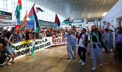 Manifestantes em Bilbao condenam ação policial contra ativistas da flotilha