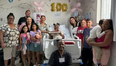Paciente de 100 anos comemora aniversário em hospital e ganha alta no Dia das Mães
