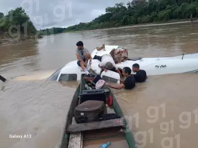 Passageiros de avião que caiu em rio no Acre recebem alta hospitalar