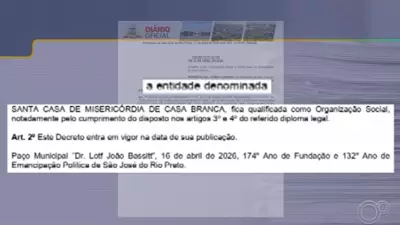Prefeitura de Rio Preto anula contrato de R$ 12 milhões com Santa Casa de Casa Branca