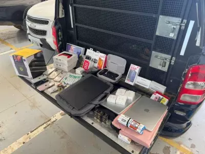 PRF apreende medicamentos, eletrônicos e anabolizantes ocultos em veículo na BA