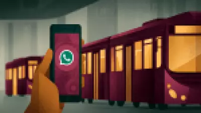 Recarga de bilhete de ônibus via WhatsApp com IA chega a mais cidades
