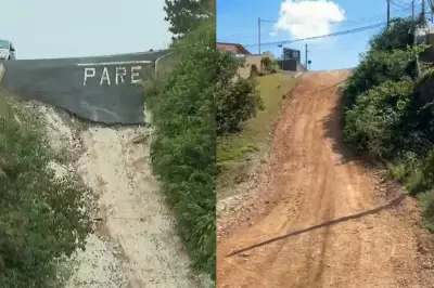 Rua 'paredão' no PR ganha pedras, mas dificulta ainda mais acesso de moradores