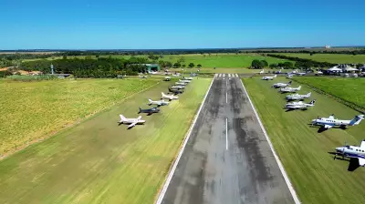 Vídeo com 36 aviões em fazenda de Goiás impressiona com modelos de R$ 2,5 milhões a R$ 65 milhões