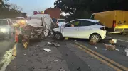 Acidente grave na BR-494 em Marilândia deixa um motorista morto