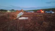 Acidente grave na MGC-452 em Araporã: motorista morre e passageiro fica ferido