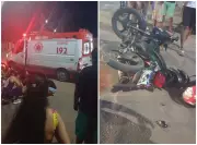 Adolescente de 14 anos fica ferido após colisão de moto com caminhonete em Boa Vista