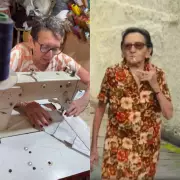 Aos 79 anos, atriz de 'O Agente Secreto' retorna à produção de tapetes artesanais no RN