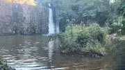 Banhista é resgatado após se afogar na Cachoeira Bom Jardim em Uberlândia