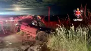 Batida frontal entre carros no Gama deixa dois mortos e um ferido na DF-290