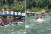 Canoístas ilhados em Guarujá são resgatados em operação de emergência