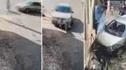 Carro invade casa e atropela criança de 9 anos em Cachoeiro de Itapemirim