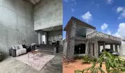 Casa inacabada com pé-direito gigante viraliza em Jaboatão dos Guararapes