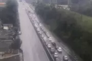Congestionamento na volta do feriado no Sistema Anchieta-Imigrantes