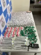 Dupla é presa com mais de 500g de drogas em Volta Redonda, RJ