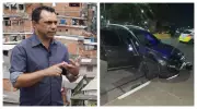 Ex-vereador bate em três carros, atropela motociclista e foge em Diadema