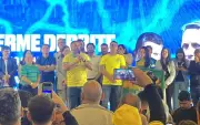 Guilherme Derrite lança pré-candidatura ao Senado com Flávio Bolsonaro