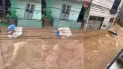 Homem é arrastado por enchente em Cavaleiro, Jaboatão dos Guararapes