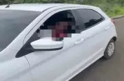 Homem morto a tiros dentro de carro com drogas na BR-226 no MA