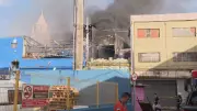 Incêndio atinge cinco lojas no bairro de São José, no Recife