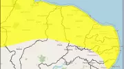 Inmet renova alerta amarelo de chuvas intensas em 76 cidades de PE