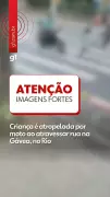 Menina atropelada por moto na Gávea, Rio, tem alta após exames