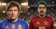 Milei compartilha vídeo de IA com futebol contra 'comunistas'
