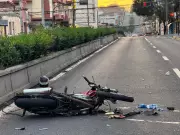 Motociclista fica gravemente ferido em acidente na Rodrigues Alves em Bauru