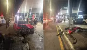 Motorista colide violentamente com poste em avenida de Belém na noite de sábado