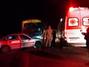 Motorista morre em colisão frontal entre carro e ônibus em Rincão (SP)