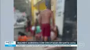 Mulher é agredida a chicotadas em bar de Santa Luzia; vídeo viraliza