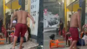 Mulher é agredida a chicotadas em via pública em Santa Luzia (MG)