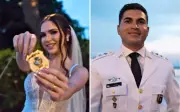 Noiva policial civil apresenta família de segurança pública em casamento