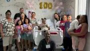 Paciente de 100 anos comemora aniversário em hospital e ganha alta no Dia das Mães