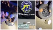 PM apreende R$ 67 mil escondidos em estepe na SP-342 em São João da Boa Vista