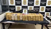 Polícia apreende 146 tijolos de cocaína em caminhão avaliado em R$ 3 milhões em São Roque