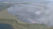 Queima controlada vira grande incêndio florestal em Planaltina, no DF